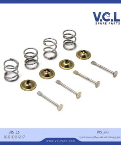 فنر(میخ و پولک) لنت عقب پیکان (دست کامل) vcl